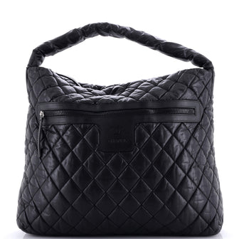 Chanel Coco Cocoon Hobo Quilted Nylon Large