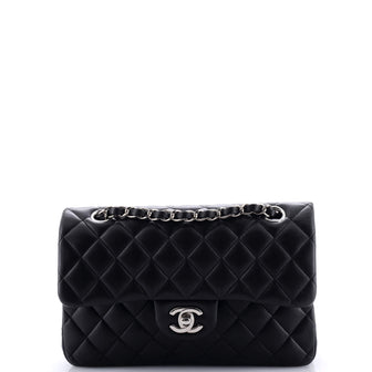 Chanel Classic Double Flap Bag Quilted Lambskin Small