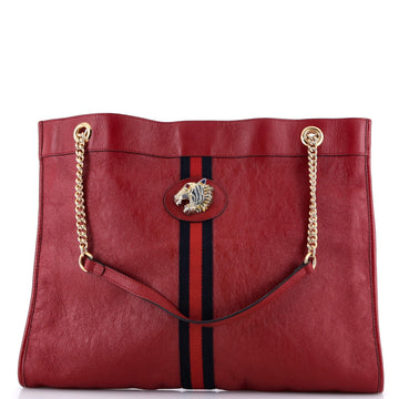 Gucci Rajah Chain Tote Leather Large