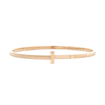Tiffany & Co. T1 Hinged Bangle Bracelet 18K Rose Gold Narrow