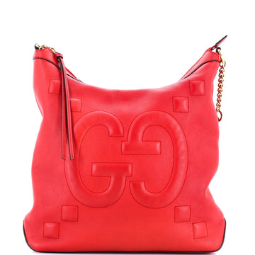 Gucci Apollo Hobo GG Embossed Calfskin Large