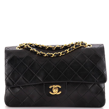 Chanel Vintage Classic Double Flap Bag Quilted Lambskin Medium