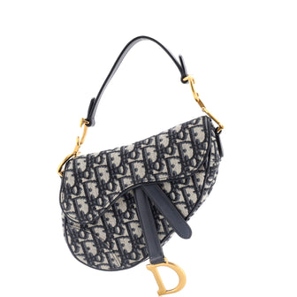 Christian Dior Saddle Handbag Oblique Canvas Mini