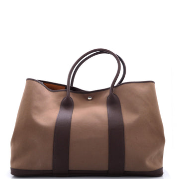 Hermes Garden Party Tote Toile and Leather 49