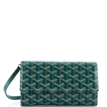 Goyard Varenne Continental Wallet with Strap Coated Canvas