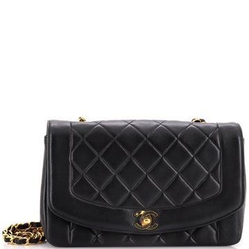 Chanel Vintage Diana Flap Bag Quilted Lambskin Medium