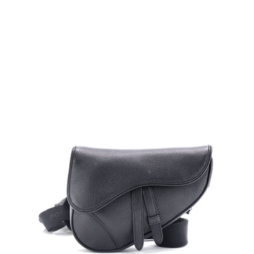 Christian Dior Saddle Crossbody Bag Leather Mini