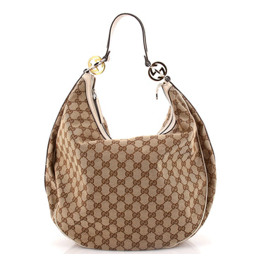 Gucci Twins Hobo GG Canvas Medium