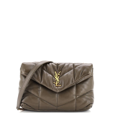 Saint Laurent Loulou Puffer Shoulder Bag Quilted Leather Small