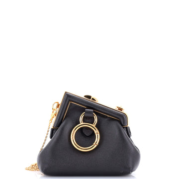 Fendi First Charm Crossbody Bag Leather Nano