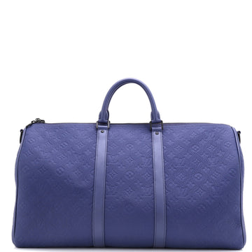 Louis Vuitton Keepall Bandouliere Bag Taurillon Monogram Leather 50