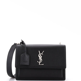 Saint Laurent Sunset Satchel Leather Medium
