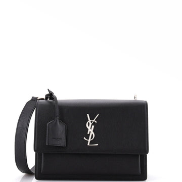 Saint Laurent Sunset Satchel Leather Medium