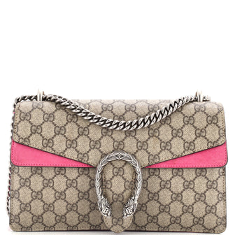 Gucci Dionysus Bag GG Coated Canvas and Leather Small