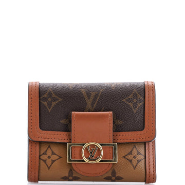 Louis Vuitton Dauphine Wallet Reverse Monogram Canvas Compact