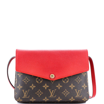 Louis Vuitton Twice Handbag Monogram Canvas and Leather