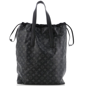 Louis Vuitton Cabas Light Drawstring Bag Monogram Eclipse Canvas