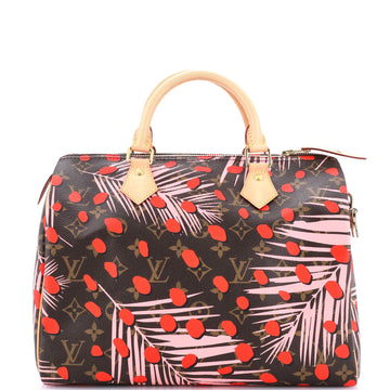 Louis Vuitton Speedy Handbag Limited Edition Monogram Jungle Dots 30