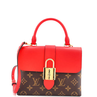 Louis Vuitton Locky Handbag Monogram Canvas with Leather BB