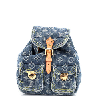 Louis Vuitton Sac a Dos Drawstring Backpack Denim PM