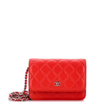 Chanel Wallet on Chain Quilted Caviar Mini