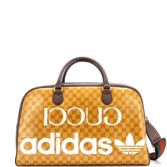 Gucci x adidas Duffle Bag GG Coated Canvas Large