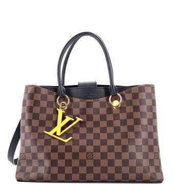 Louis Vuitton LV Riverside Handbag Damier with Leather