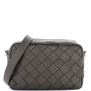 Bottega Veneta Zip Messenger Grained Intrecciato Leather Medium