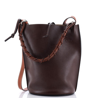 Loewe Gate Top Handle Bucket Bag Leather Medium