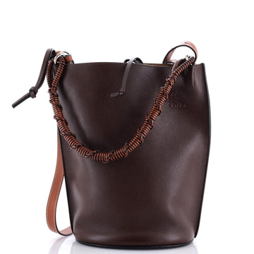 Loewe Gate Top Handle Bucket Bag Leather Medium