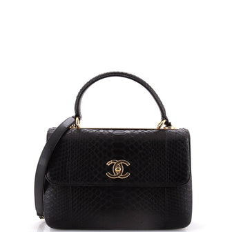 Chanel Trendy CC Top Handle Bag Python Small