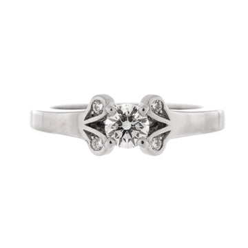 Cartier Ballerine Solitaire Ring Platinum with RBC Diamond E/VS1 0.23CT