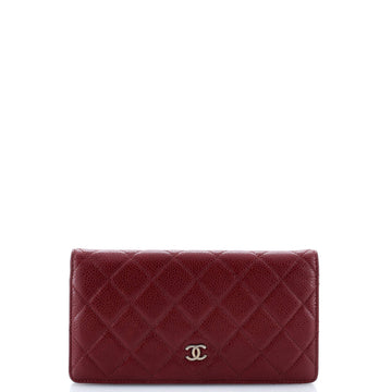 Chanel L-Yen Wallet Quilted Caviar