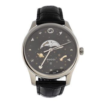 Gucci G-Timeless Moonphase Quartz Watch Stainless Steel 40