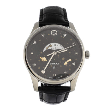Gucci G-Timeless Moonphase Quartz Watch Stainless Steel 40