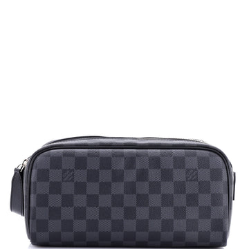 Louis Vuitton Dopp Kit Toiletry Pouch Damier Graphite