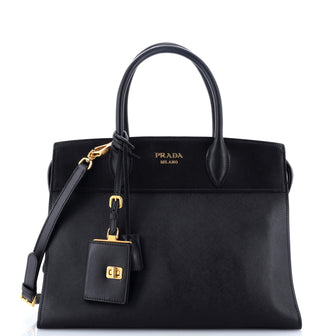 Prada Esplanade Tote Saffiano with City Calf Medium
