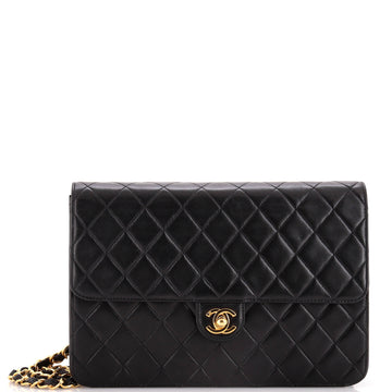 Chanel Vintage Clutch with Chain Quilted Leather Medium