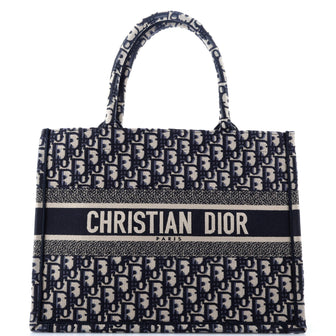 Christian Dior Book Tote Oblique Canvas Medium