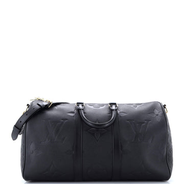 Louis Vuitton Keepall Bandouliere Bag Monogram Empreinte Giant 45