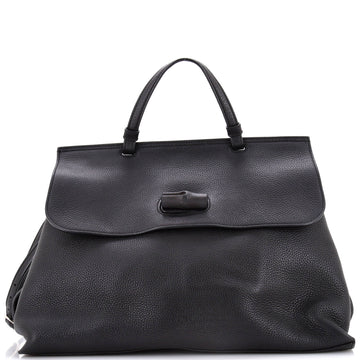 Gucci Bamboo Daily Top Handle Bag Leather Large