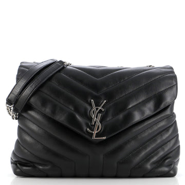Saint Laurent Loulou Shoulder Bag Matelasse Chevron Leather Medium