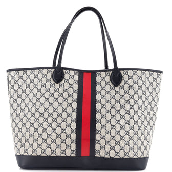 Gucci Ophidia Open Shopping Tote GG Coated Canvas Large