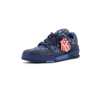 Louis Vuitton Men's Nigo Trainer Sneakers Monogram Denim and Leather