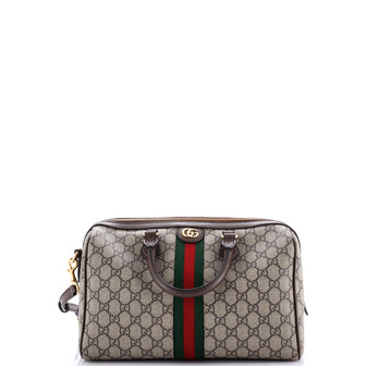 Gucci Ophidia Convertible Boston Bag GG Coated Canvas Small