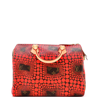Louis Vuitton Speedy Handbag Limited Edition Kusama Town Monogram Canvas 30