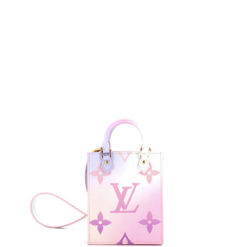 Louis Vuitton Petit Sac Plat Bag Spring in the City Monogram Giant Canvas