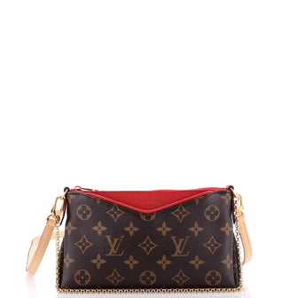 Louis Vuitton Pallas Clutch Monogram Canvas with Leather