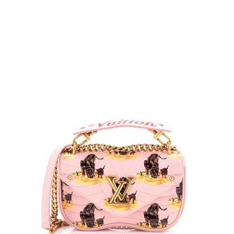 Louis Vuitton New Wave Chain Bag Limited Edition Printed Quilted Leather PM