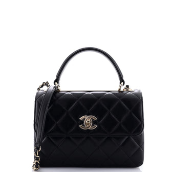 Chanel Trendy CC Top Handle Bag Quilted Lambskin Small
